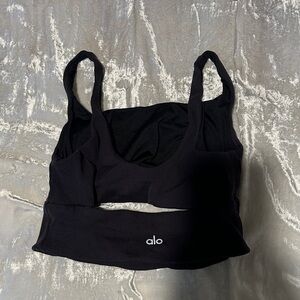 ALO Yoga Midnight Black Sports Bra